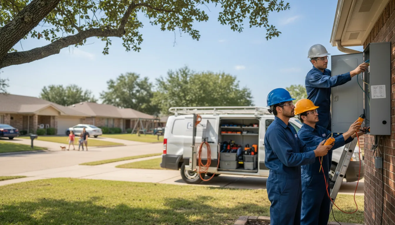 Certified electrician providing emergency electrical services in Gould, AR